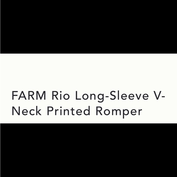 Anthropology Farm Rio long sleeve V-Neck Printed Romper. No offers please. - Picture 6 of 6